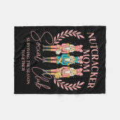 Nutcracker Mom Social Club Surviving The Season To Fleecedecke (Vorderseite (Horizontal))