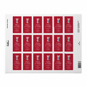 Nutcracker Mouse Christmas Return Address Sticker Adressaufkleber (Vorne)