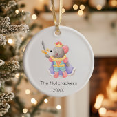 Nutcracker Mouse King Christmas Foto Keramik Ornament