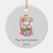 Nutcracker Mouse King Christmas Foto Keramik Ornament (Vorne)
