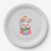 Nutcracker Mouse King Christmas Pappteller (Vorderseite)