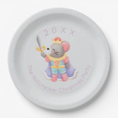 Nutcracker Mouse King Christmas Pappteller (Vorderseite)