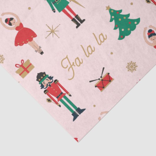 Nutcracker Mouse King Pink Ballet Weihnachten Seidenpapier (Ausschnitt)