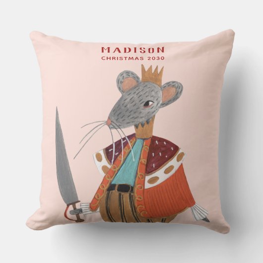 Nutcracker Mouse King pink Kissen (Vorderseite)