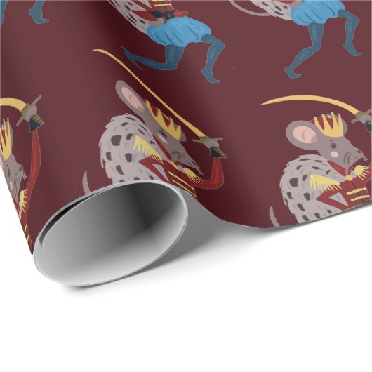 Nutcracker Mouse King Weihnachten Geschenkpapier (Rolleneckpunkt)