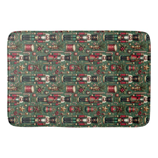 Nutcracker Muster Bath Mat Badematte (Vorderseite)