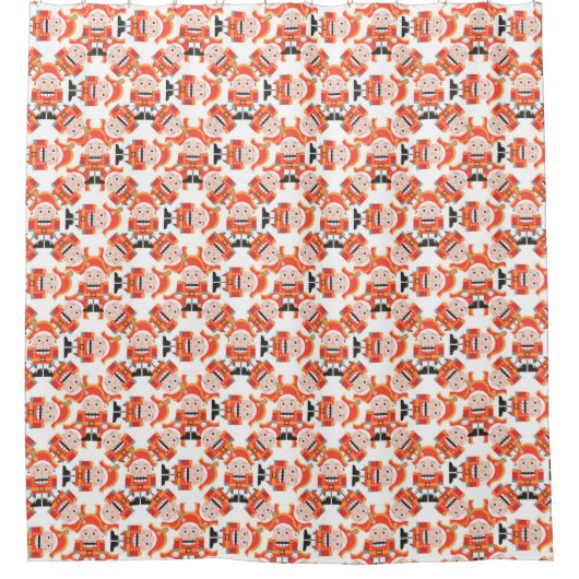 Nutcracker Muster Duschvorhang (Vorderseite)