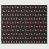 Nutcracker Muster Geschenkpapier (Flach)