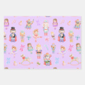 Nutcracker Muster Geschenkpapier Set (Vorderseite)