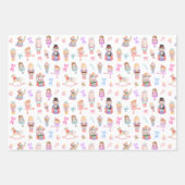Nutcracker Muster Geschenkpapier Set (Vorderseite 2)