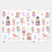 Nutcracker Muster Geschenkpapier Set (Vorderseite)