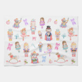 Nutcracker Muster Weihnachten Geschirrtuch (Horizontal)