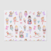 Nutcracker Muster Weihnachten Seidenpapier (Vorderseite)