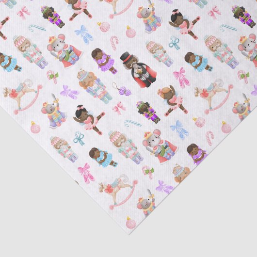 Nutcracker Muster Weihnachten Seidenpapier (Ausschnitt)