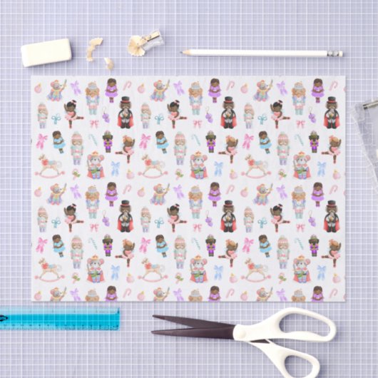 Nutcracker Muster Weihnachten Seidenpapier (Handwerk)