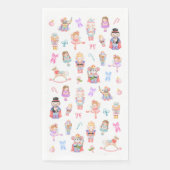 Nutcracker Muster Weihnachten Serviette (Vorderseite)