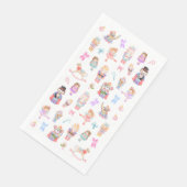 Nutcracker Muster Weihnachten Serviette (Ecke)