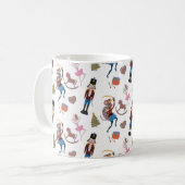 Nutcracker Muster Weihnachtsballett Kaffeetasse (Vorderseite Links)
