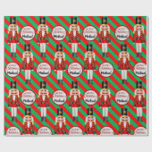 Nutcracker Name des Empfängers Geschenkpapier (Flach)