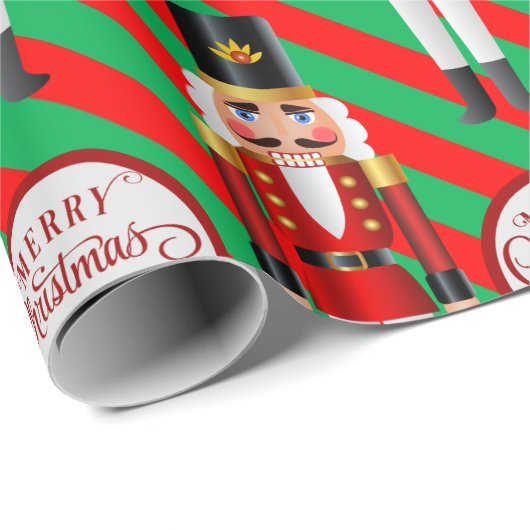 Nutcracker Name des Empfängers Geschenkpapier (Rolleneckpunkt)