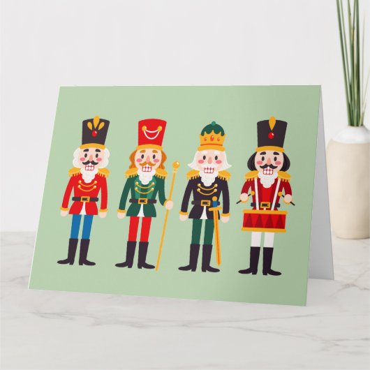 Nutcracker Napkins große Geschenktasche Karte (Vorderseite)