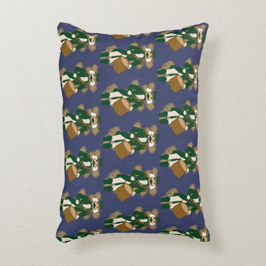 Nutcracker Navy Blue Rectangular Cushion Dekokissen (Vorderseite(Vertikal))