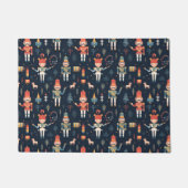 Nutcracker Navy Blue Weihnachten Fußmatte (Vorderseite)