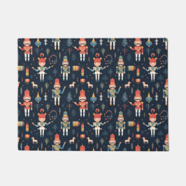 Nutcracker Navy Blue Weihnachten Fußmatte
