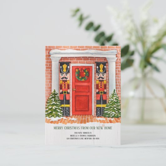 Nutcracker Neue Zuhause Moving Ankündigung Postkar (Stehend Vorderseite)