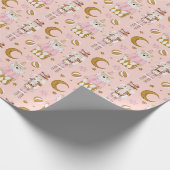 Nutcracker Niedlich Modern Pink Christmas Geschenkpapier (Ecke)