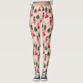 Nutcracker Niedlich Pink Weihnachten Leggings (Vorderseite)