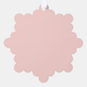 Nutcracker Niedlich Pink Weihnachtswrapping Paper Ornament Karte (Rückseite)