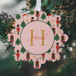 Nutcracker Niedlich Pink Weihnachtswrapping Paper Ornament Karte<br><div class="desc">Nutcracker Niedlich Pink Weihnachtswrapping Paper Ornament Card</div>