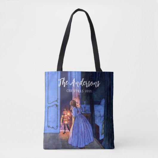 Nutcracker Nostalgie Personalisierter Vintager Url Tasche (Vorderseite)