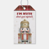 Nutcracker Nuts About Your Referrals Christmas Geschenkanhänger (Vorderseite)