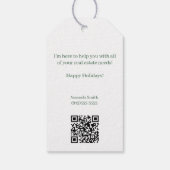 Nutcracker Nuts About Your Referrals Christmas Geschenkanhänger (Rückseite)