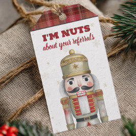 Nutcracker Nuts About Your Referrals Christmas Geschenkanhänger