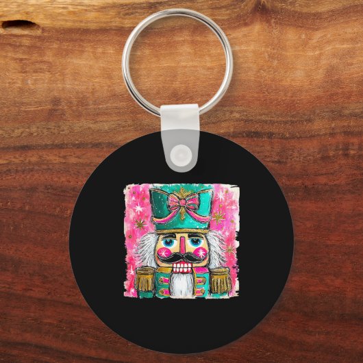 Nutcracker Nuts Xmas Pajamas Holiday Christmas Wat Schlüsselanhänger (Vorderseite)