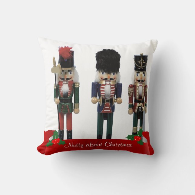 Nutcracker "Nutty about Christmas" Kissen (Vorderseite)