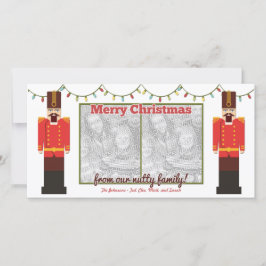 Nutcracker-Nutty Family-Photocard Template Feiertagskarte