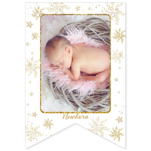 Nutcracker Onederland 1st Birthday Photo Milestone Wimpelkette (Zweite Fahne)