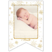 Nutcracker Onederland 1st Birthday Photo Milestone Wimpelkette (Dritte Fahne)