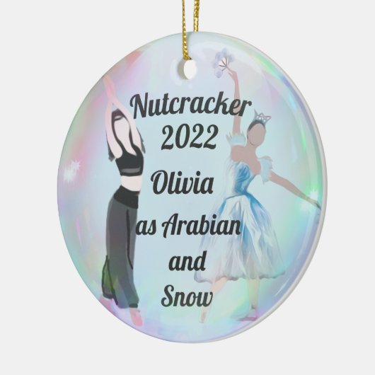 Nutcracker Ornament-Arabian und Schnee Keramik Ornament (Links)