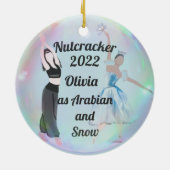 Nutcracker Ornament-Arabian und Schnee Keramik Ornament (Hinten)