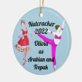 Nutcracker-Ornament- Arabian und Trepak-Keramik C Keramik Ornament (Links)