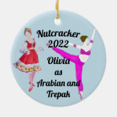 Nutcracker-Ornament- Arabian und Trepak-Keramik C Keramik Ornament (Hinten)