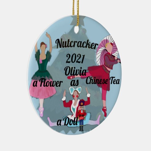 Nutcracker Ornament-Blume, Puppe und Chinesischer  Keramik Ornament (Rechts)
