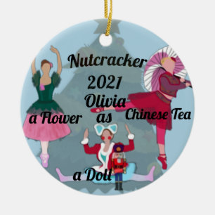 Nutcracker Ornament-Blume, Puppe und Chinesischer  Keramik Ornament