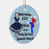 Nutcracker Ornament-Chinese Dancer and Party Girl Keramik Ornament (Rechts)