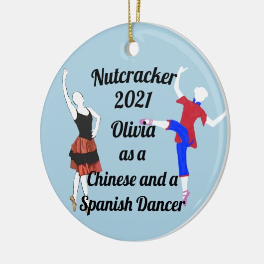Nutcracker Ornament Chinese und Spanish Dancer (Links)